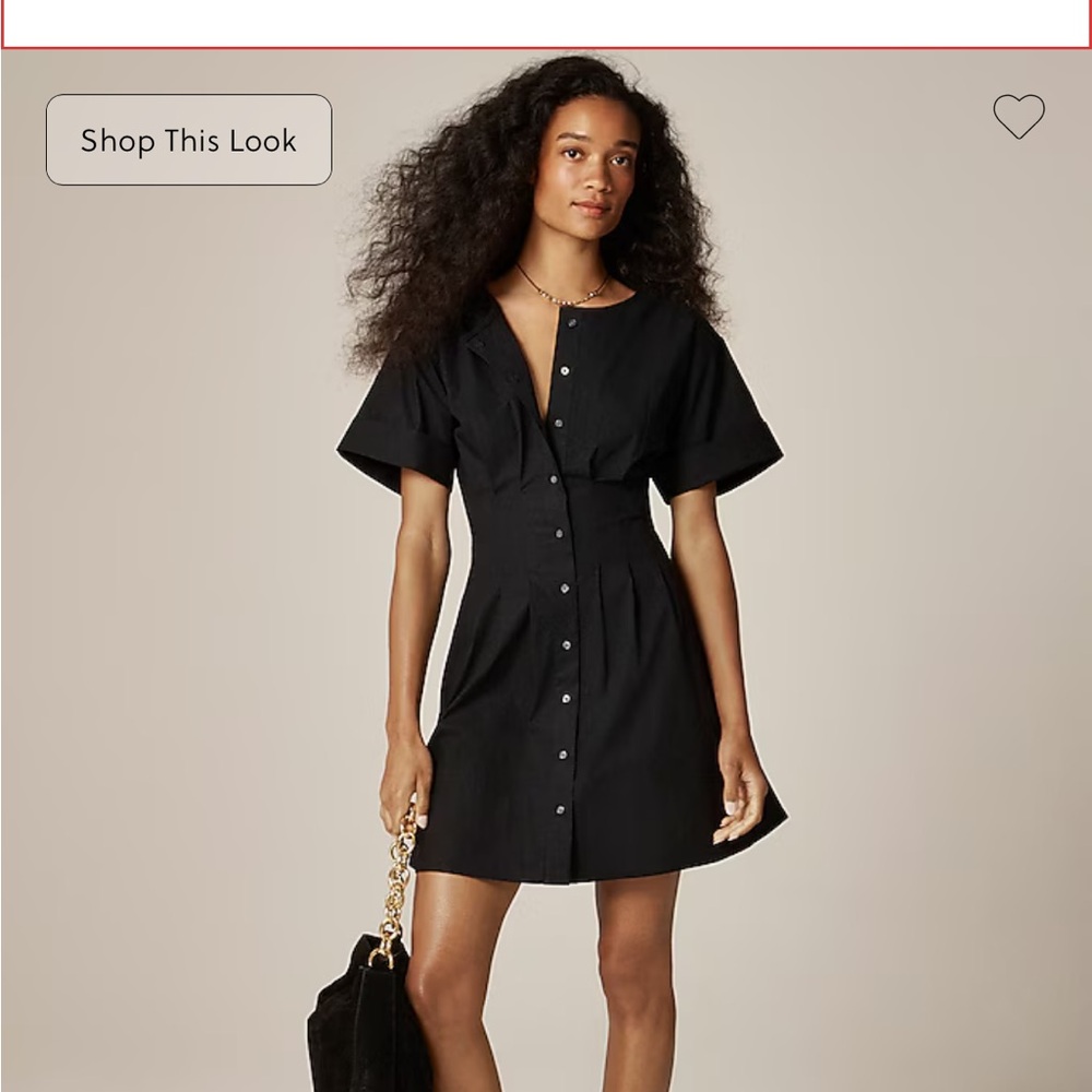 NWT J.Crew Wren Mini Shirt-dress in Cotton Blend Poplin